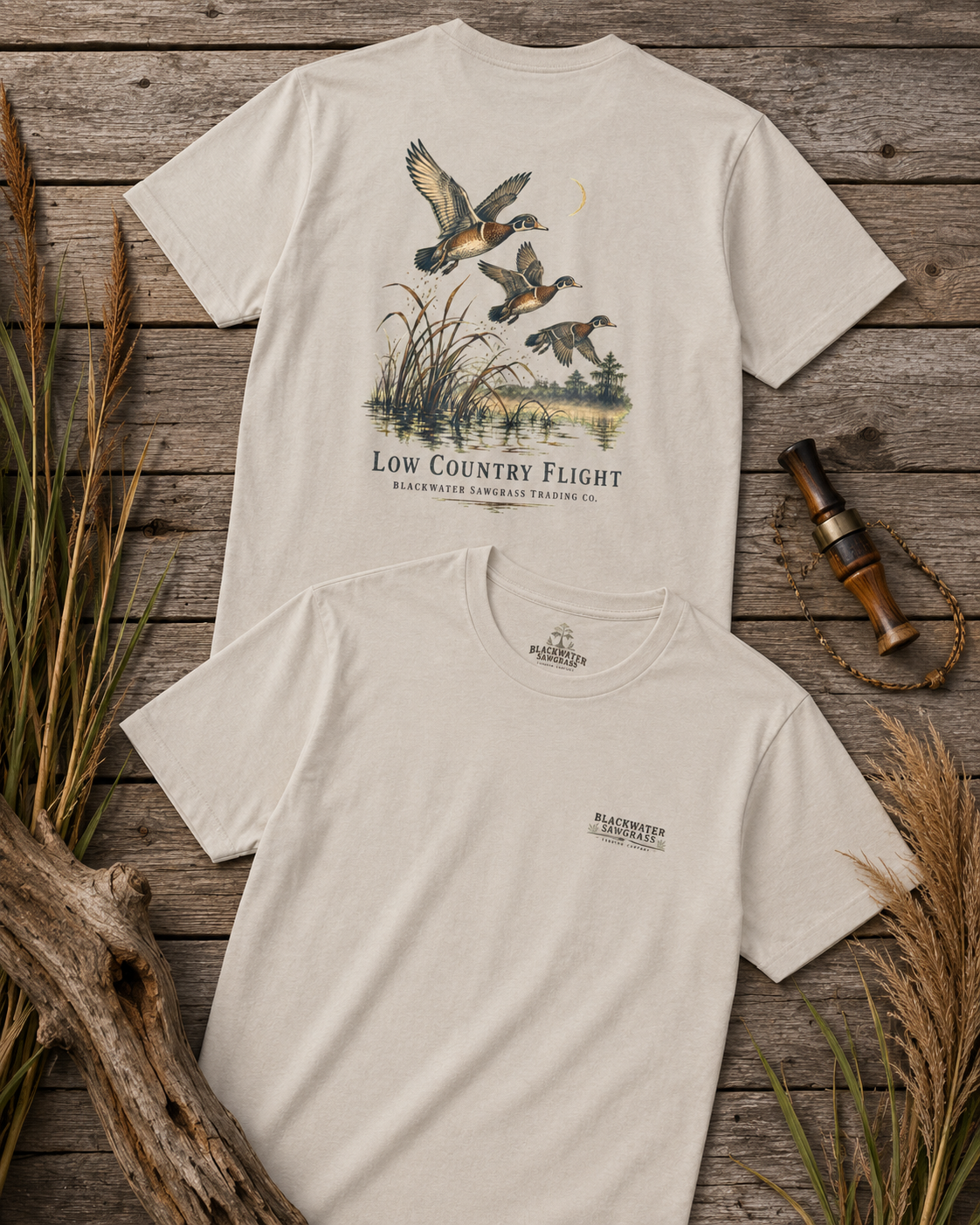 Low Country Flight Men’s Back Graphic Tee